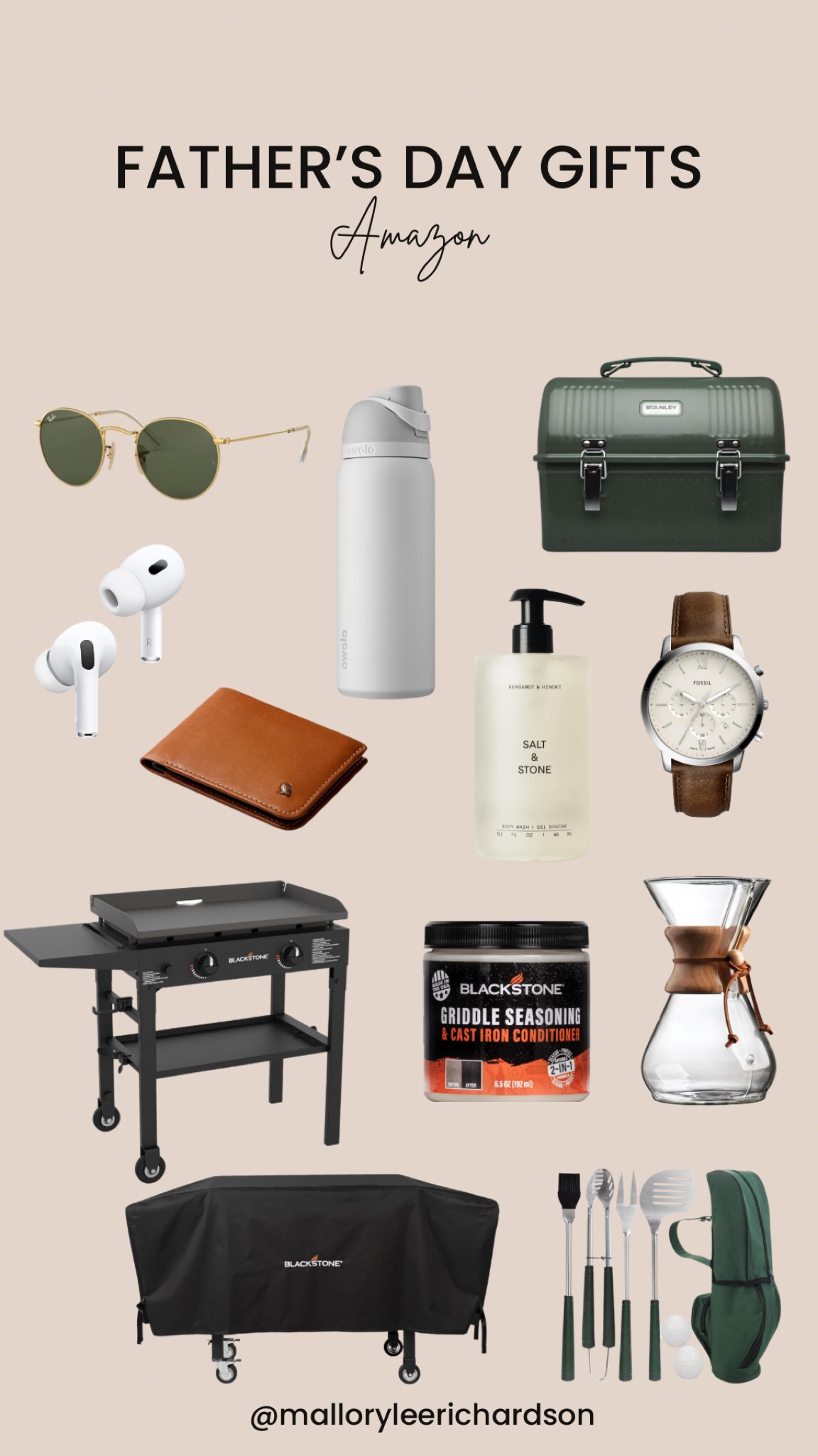 Almost all of these items arrive before Father’s Day and some are also on sale! It’s not too late to shop if you still need a gift! 
amazon gifts, father’s day gift, gifts for dad, men’s gift guide, owala, ray bans, fossil watch, stanley, blackstone, wallet, airpods, men’s gifts

#LTKMens #LTKSaleAlert #LTKGiftGuide