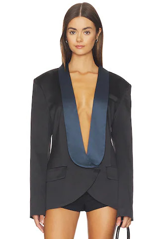 Sylvie Blazer in Midnight | Revolve Clothing (Global)