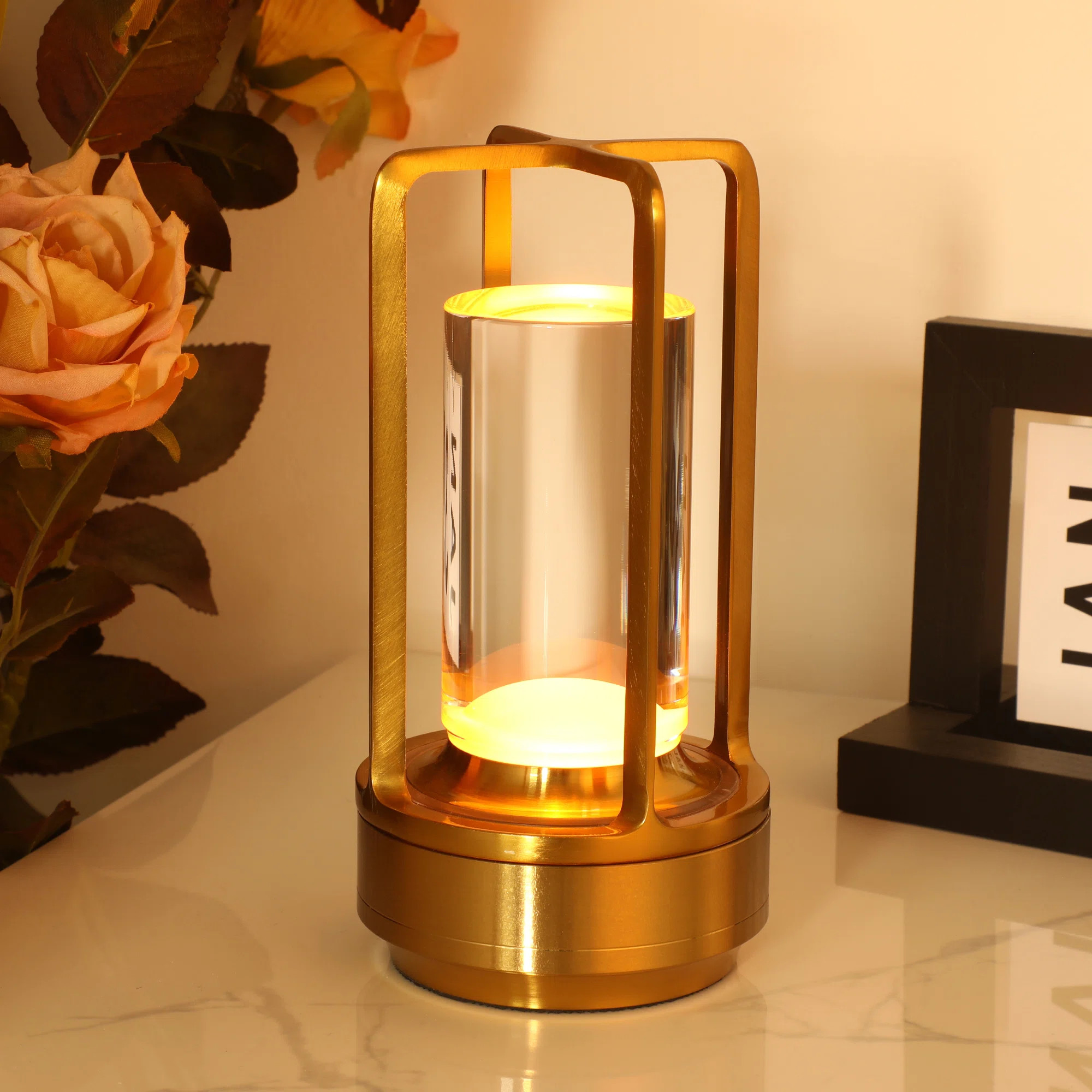 MultiEase 7.08'' Battery Powered Integrated LED Outdoor Table Lamp & Reviews | Wayfair | Wayfair North America