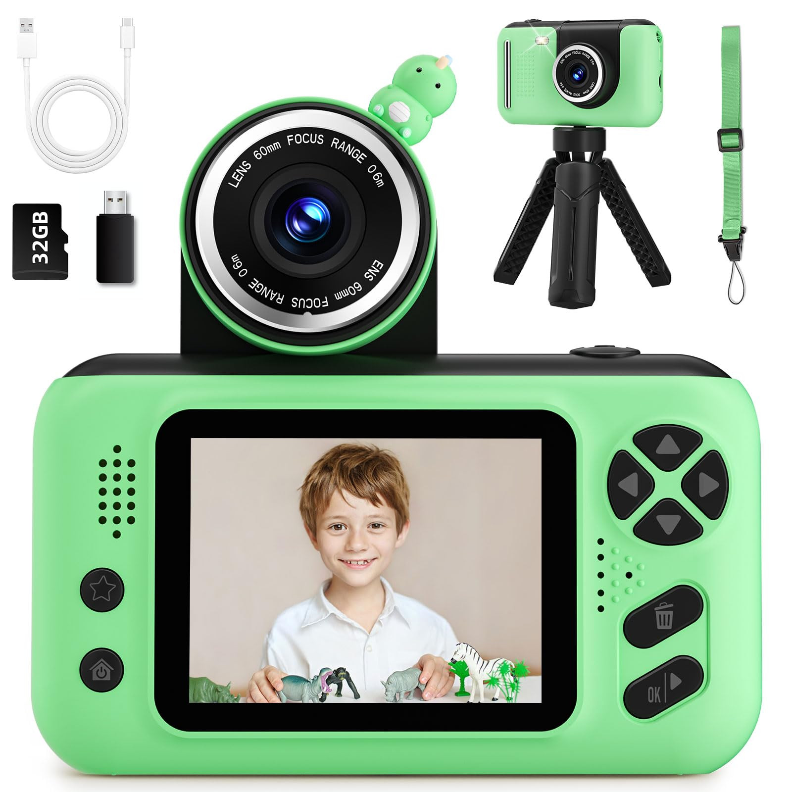 Kids Camera, Birthday Gifts for Boys and Girls Age 3-8,Video Recorder for Kids 8-12,Childrens Dig... | Amazon (US)