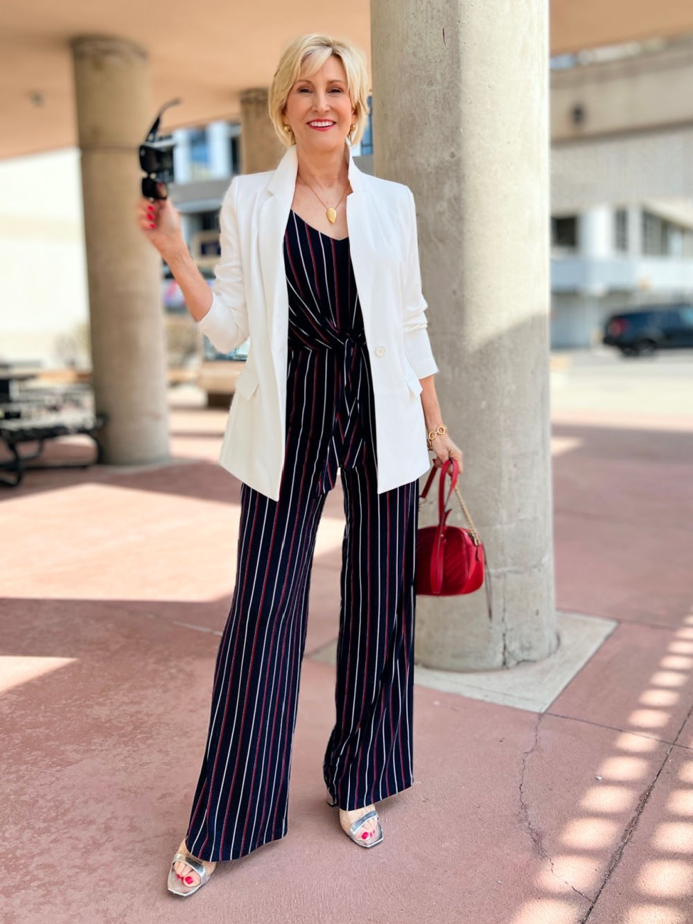 I’m always a fan of an outfit that looks polished without feeling like I tried too hard! ✨ This jumpsuit paired with a blazer is such an easy way to elevate a simple look — effortless, chic and ready for just about anything.

Definitely one of those combinations I’ll be reaching for again and again! 🤍

#LTKSeasonal #LTKOver40 #LTKootd