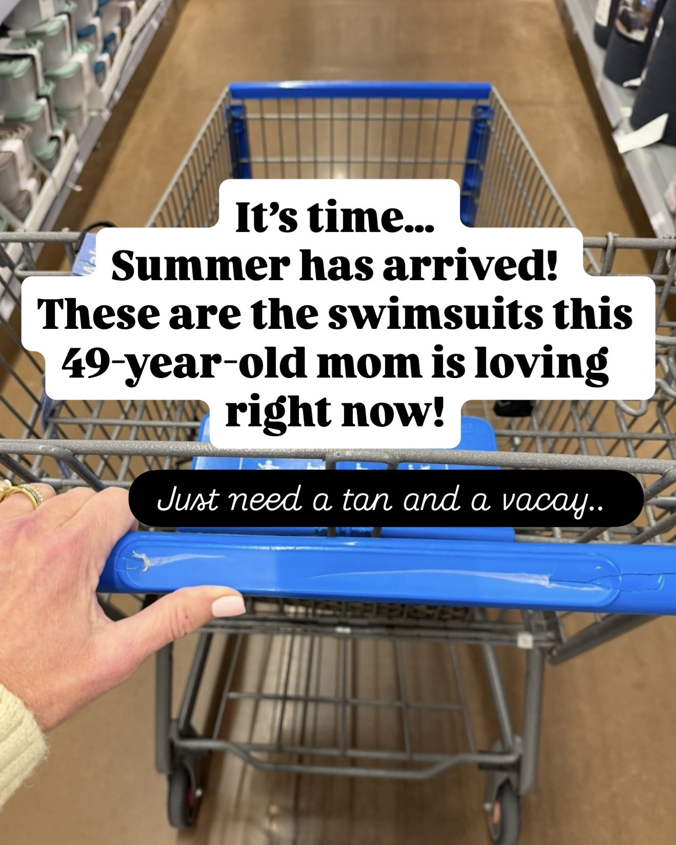 I know we’re not ready… but Walmart is out here acting like spring break is tomorrow 😅☀️ And listen… if you’re a 49 year old mom who wants to feel cute, confident, and covered (but still FUN)… these swimsuits are IT. ✔️ supportive ✔️ flattering ✔️ mom-friendly but NOT frumpy ✔️ and they look WAY more expensive than they are. The gingham one?? The florals?? The best-seller one-piece?? I’m obsessed. Now all I need is a tan… and a vacay. 🏝️😂 Comment “SWIM” and I’ll send you every single suit + my favorite coverups! ❤️