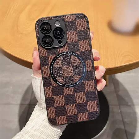 Creative Leather Magnetic Phone Case With Checkered Pattern Phone Case For iPhone14/14Plus/14Pro/14P | Walmart (US)
