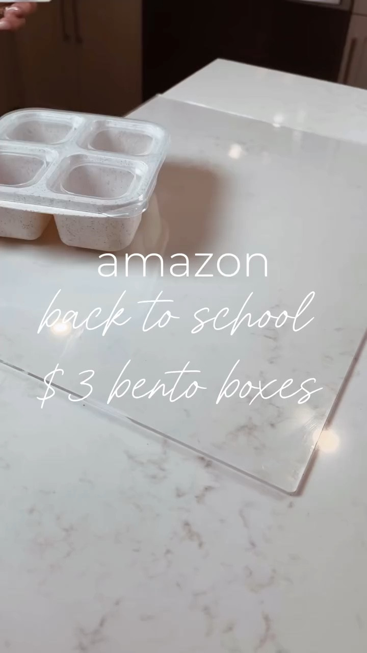 The new school year is a fresh start! These affordable bento boxes will simplify your mornings! 🍴🚌 #backtoschool

So affordable at only a little over $3 each for a set of 4! Prepare 4 lunches at once or one for each of your kids daily! So easy to stack in your fridge!

We love the clear lids so you and your kids can easily see what they have ☺️ Also great for on the go snacking!

#neatlyembellished #professionalorganizer #homeorganizer #homeorganizing #organization #organizingideas #organizingtips #organizinghacks #organizedhome #organizedmom #organizedlife #amazon #amazonmusthaves #amazonfavorites #amazonfinds #amazonfaves #amazoninfluencer #amazoninfluencerprogram #amazonhome #lunch #lunchbox #lunchideas #lunchboxideas #lunchboxideasforkids #schoollunchideas