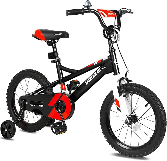 WEIZE Kids Bike, 16 20 Inch Children Bicycle for Boys Girls Ages 4-12 Years Old, Rider Height 38-... | Amazon (US)