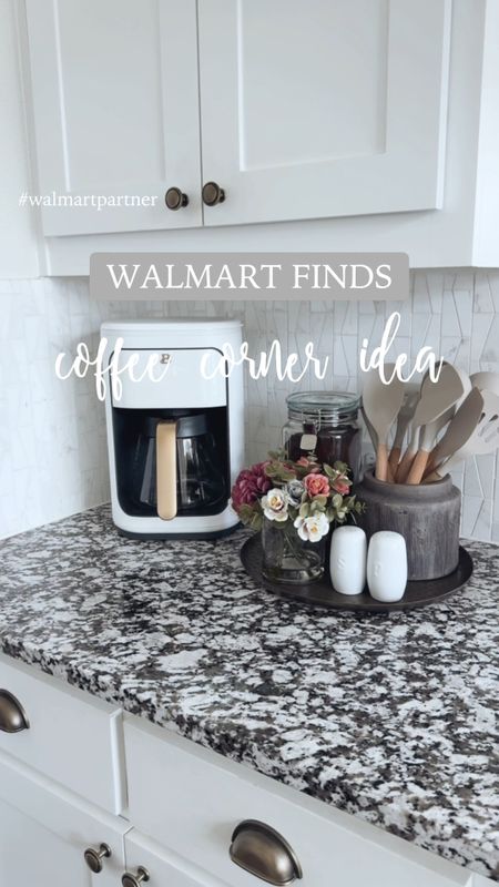 CAFECITO CORNER ☕️

with @walmart finds! #walmartpartner I partnered with Walmart to set up this cute +  functional coffee station 🤗 there’s just something so cozy about having a little coffee setup in your kitchen 🥹🤍

✨ here’s the Walmart finds:
+ coffee pot
+ antique finish brass tray
+ faux floral arrangement 
+ salt and pepper shakers
+ planter I am using as a utensil holder 
+ kitchen towels
+ canister for coffee
+ coffee

I’ll have this whole setup linked in my bio 🥰 are you a coffee drinker? How many cups do you drink a day 👀 #IYWYK 



#LTKhome