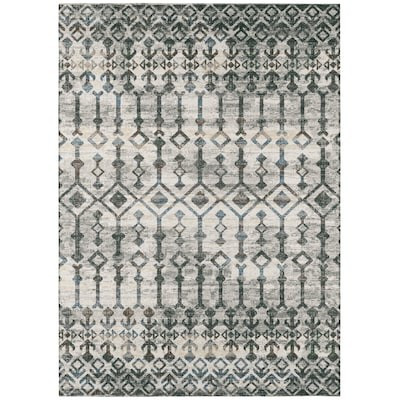 Addison Rugs  Bravado Grey Aztec/Incan 8’ x 10’ Area Rug | Lowe's