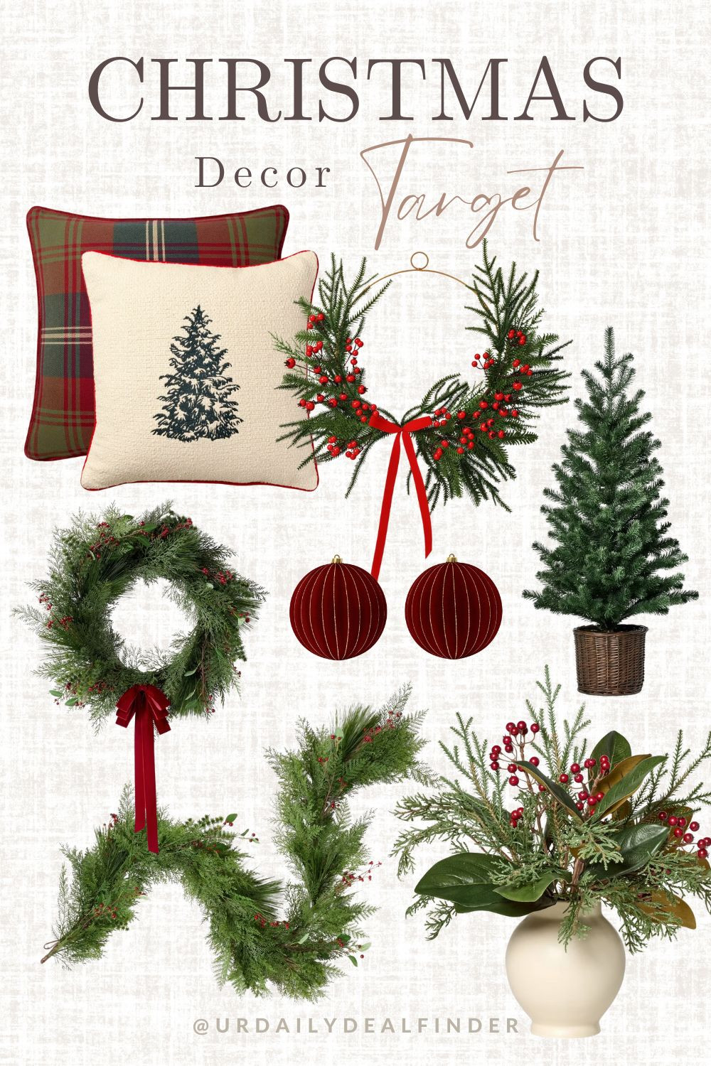 Christmas Living Room Decor #target #christmas #decor #sale #holiday #wreath #burgundy #velvet #stockings #plaid #pillow #throw #ornaments #tree #glass #garland #green #cream 

 #LTKHoliday #LTKSeasonal #LTKHome
