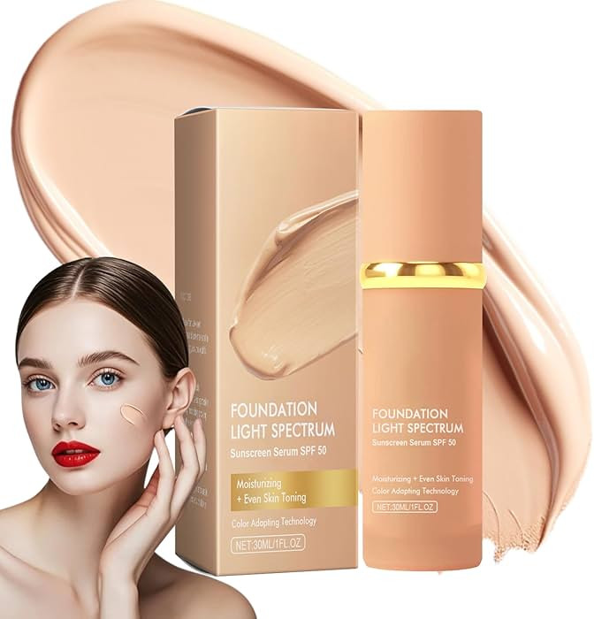 Fifuroes Foundation Light Spectrum Sunscreen Serum High-Coverage Concealer & Moisturizing Foundat... | Amazon (US)