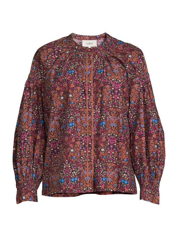 Print Drop Shoulder Blouse | Saks Fifth Avenue OFF 5TH