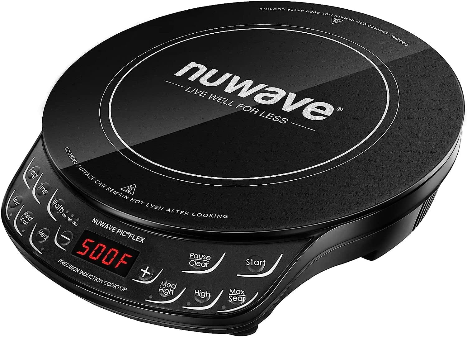 Nuwave Flex Precision Induction Cooktop, 10.25” Shatter-Proof Ceramic Glass, 6.5” Heating Coi... | Amazon (US)