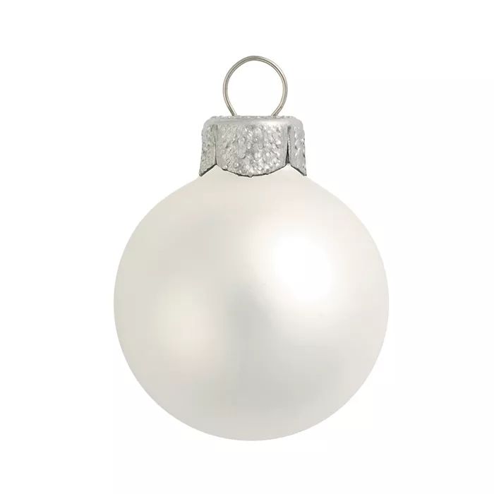 Northlight 4ct Matte Glass Ball Christmas Ornament Set 4.75" - Silver | Target