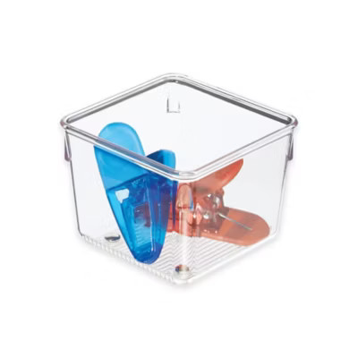 iDesign® Linus Acrylic 4-Inch x 4-Inch Drawer Organizer | Bed Bath & Beyond