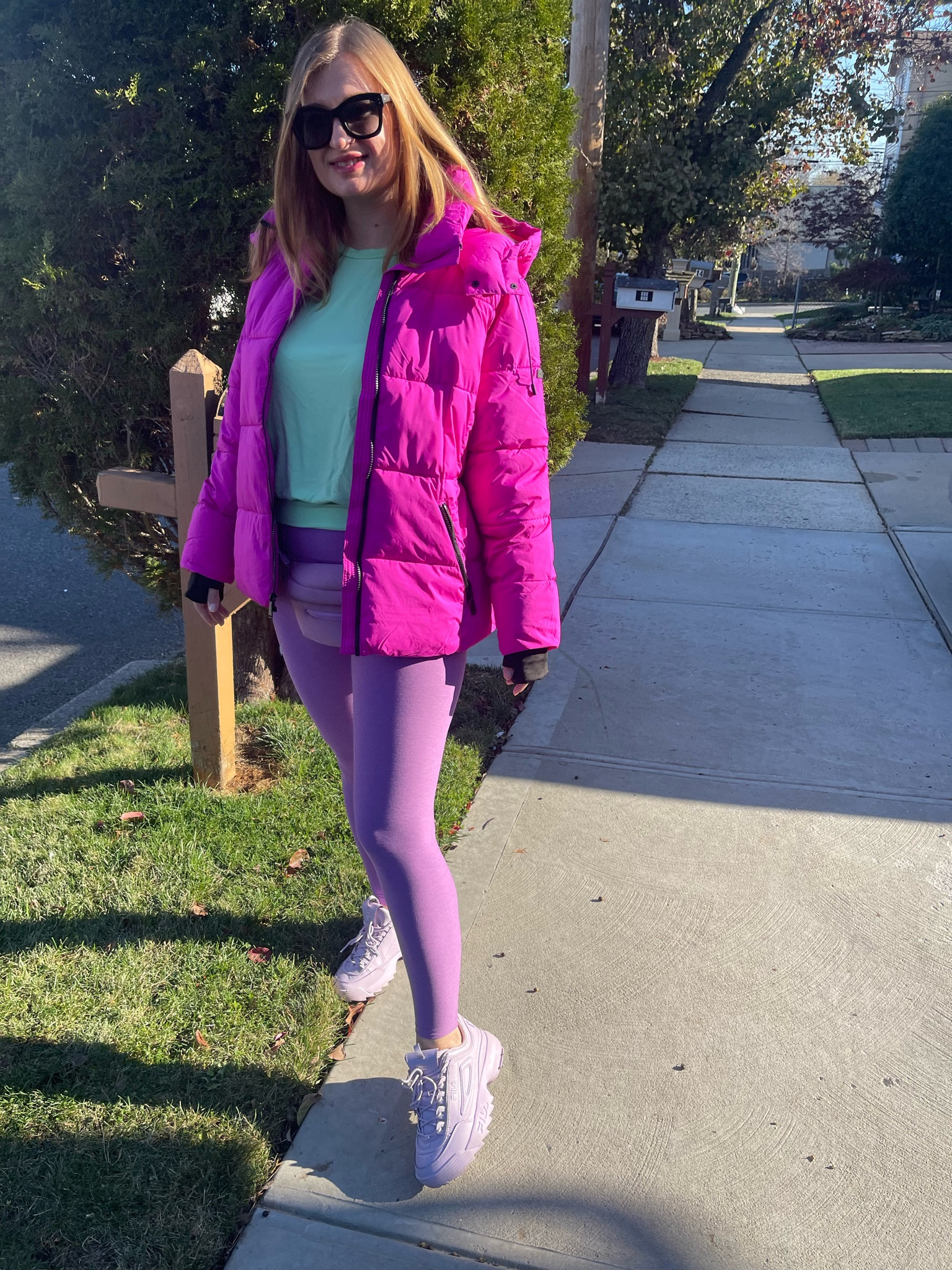 Who said Fall has to be all brown and beiges?
Here I am - a pop of color ;) 

#LTKstyletip #LTKfit #LTKsalealert