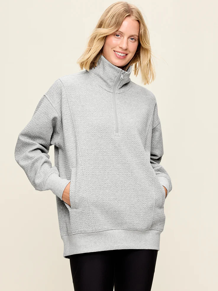 Dynamic Fleece Half-Zip Tunic Sweatshirt | Old Navy (US)