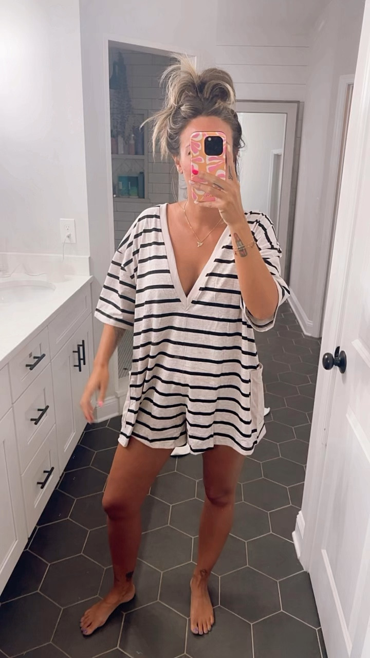 Free people hot shot romper dupe! This is almost exactly the same romper as the real deal! I love that it’s reversible, I’m wearing it here backwards because I love a v-neck! Pair with some sneakers for running around town, or with sandals and bathing suit for a beach day! 

Comes in 32 colors!!  


#LTKActive #LTKStyleTip #LTKBacktoSchool