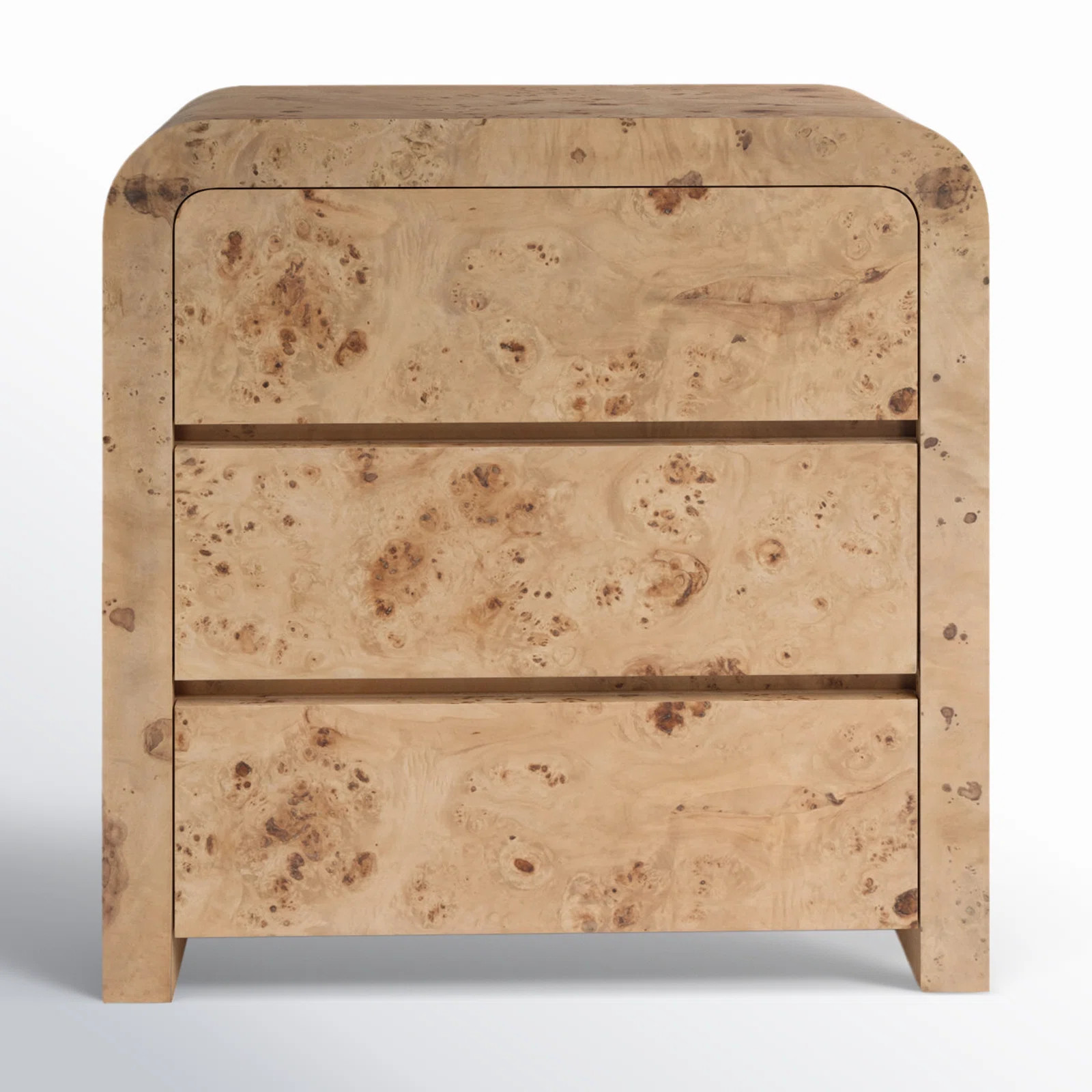 Cassius Burl Wood 3-Drawer Dresser | Joss & Main