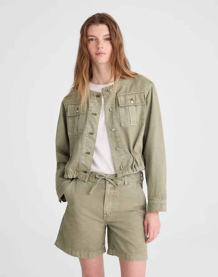 The Drawstring Short in Airy Denim | Madewell