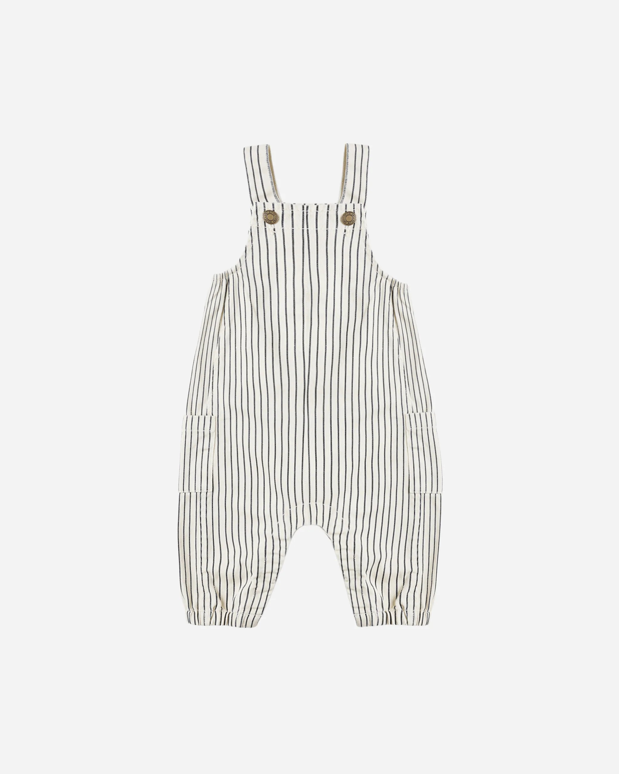 Cargo Baby Overall || Navy Pinstripe | Rylee + Cru