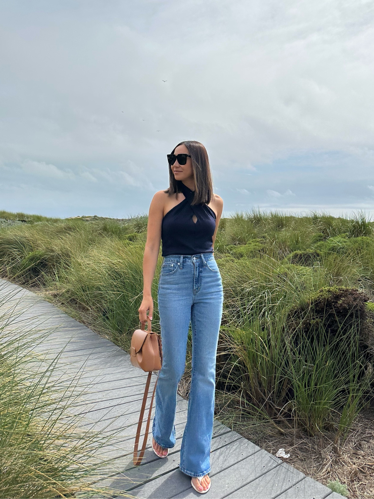 Smart casual summer occasion outfit

Flare jeans - 23 standard Madewell
Halter - Ann Taylor linked similar 
Sandals Jcrew 
Polene Paris purse, linked similar 

#LTKunder100 #LTKSeasonal