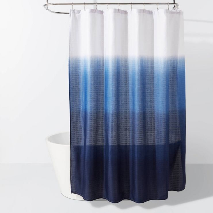 Dip Dye Shower Curtain Blue - Room Essentials™ | Target