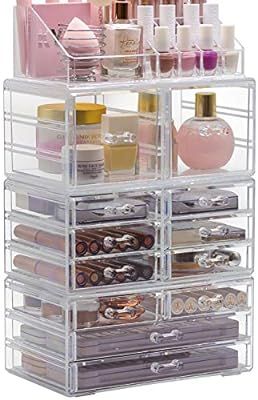 Sorbus Cosmetic Makeup and Jewelry Storage Case Display Organizer - Spacious Design - Great for B... | Amazon (US)