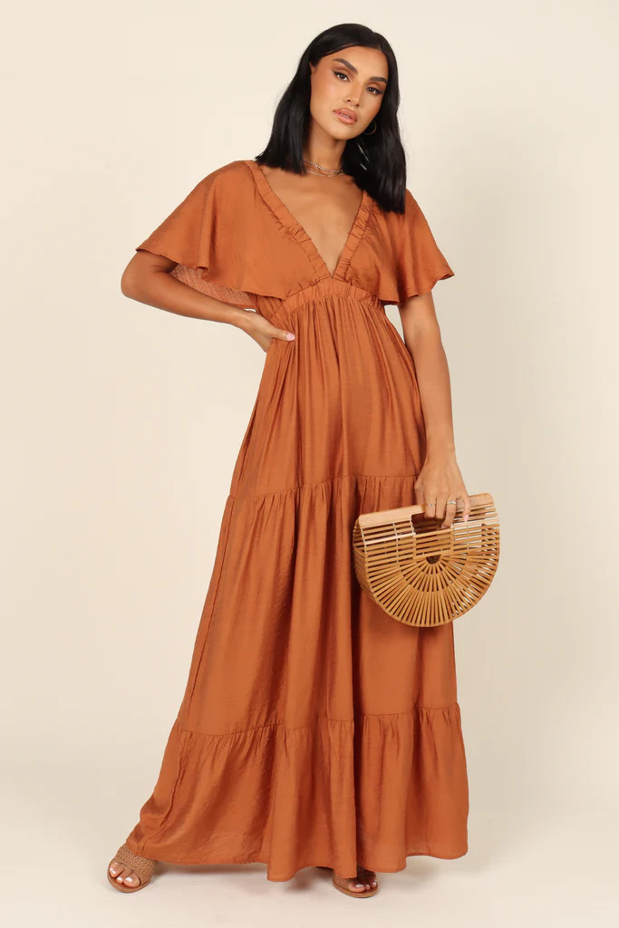 Danita Maxi Dress - Brown | Petal & Pup (US)