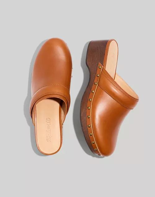 The Cecily Clog in Oiled Leather | Madewell
