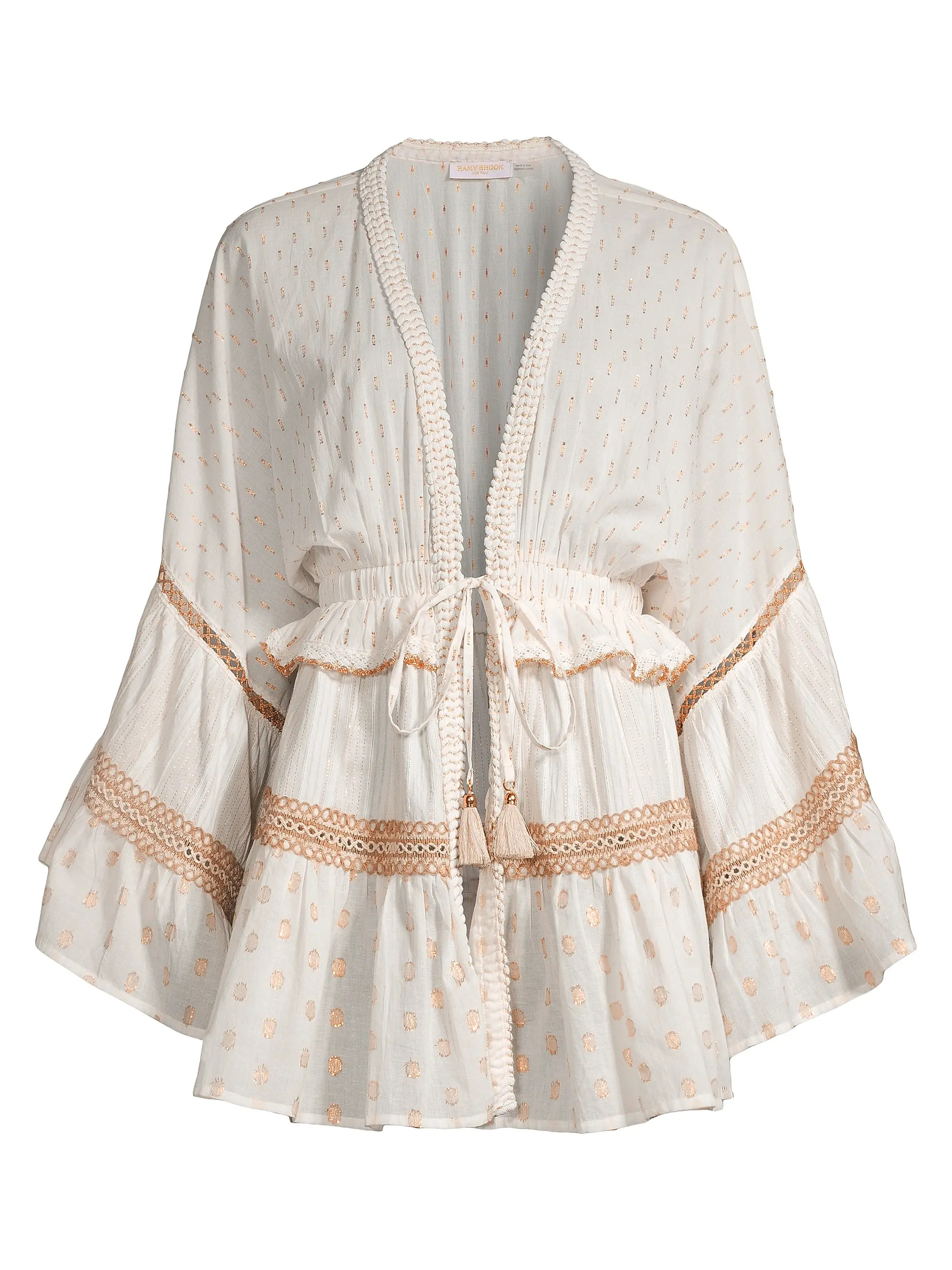 Maxine Embroidered Cover-Up Minidress | Saks Fifth Avenue