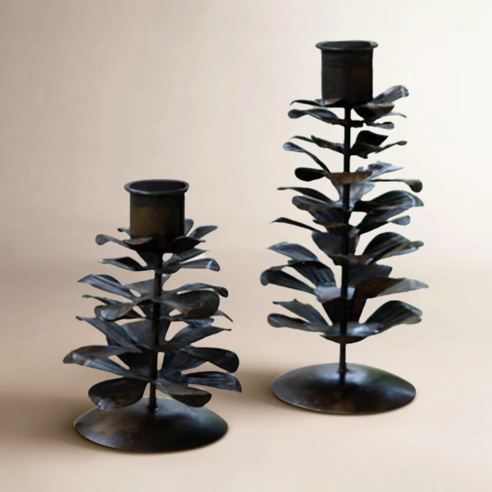 6" Metal Tabletop Candlestick Holder | Birch Lane