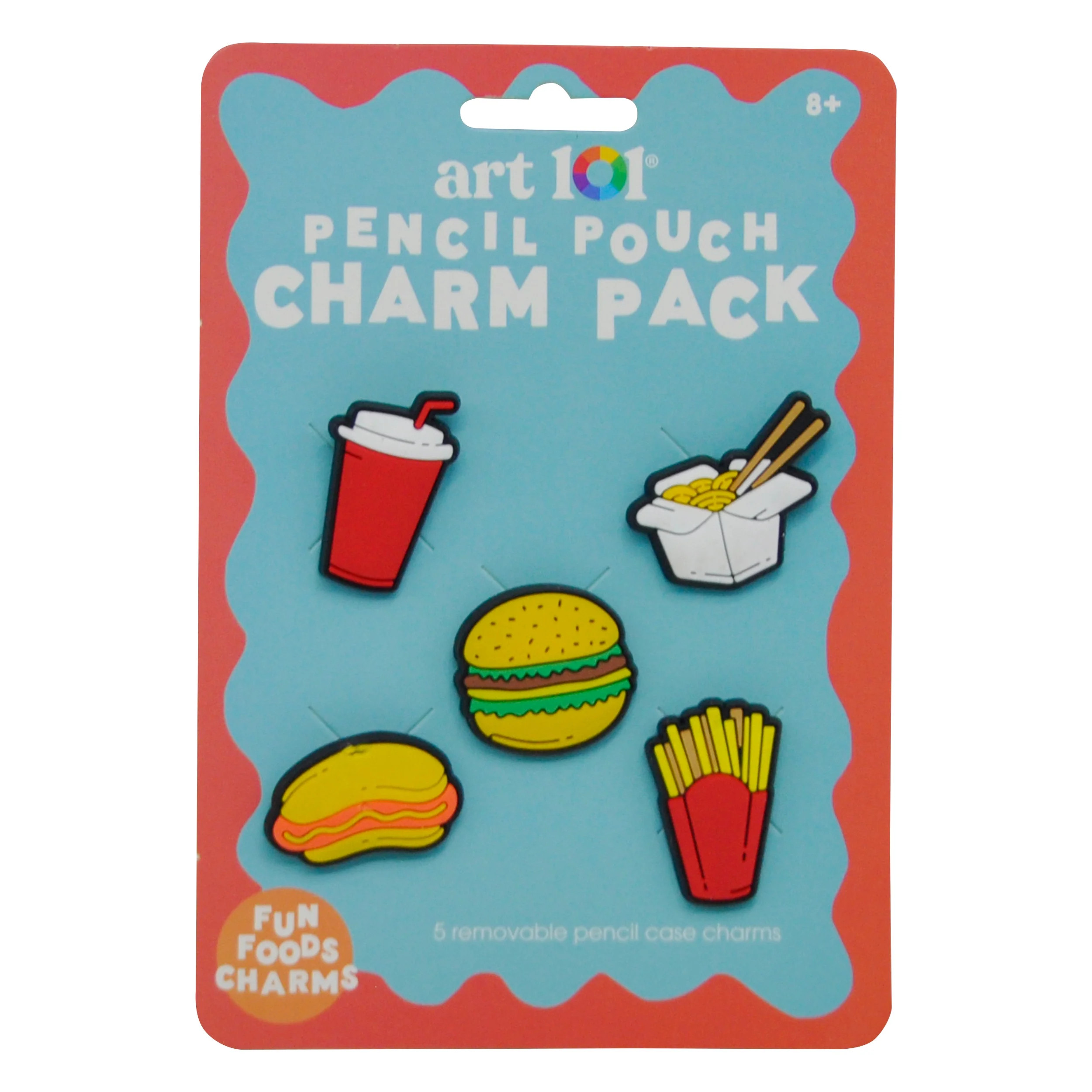 Art 101 Fun Food Silicone Charms-Pencil Case Accessory, Back to School, 5-Pack - Walmart.com | Walmart (US)