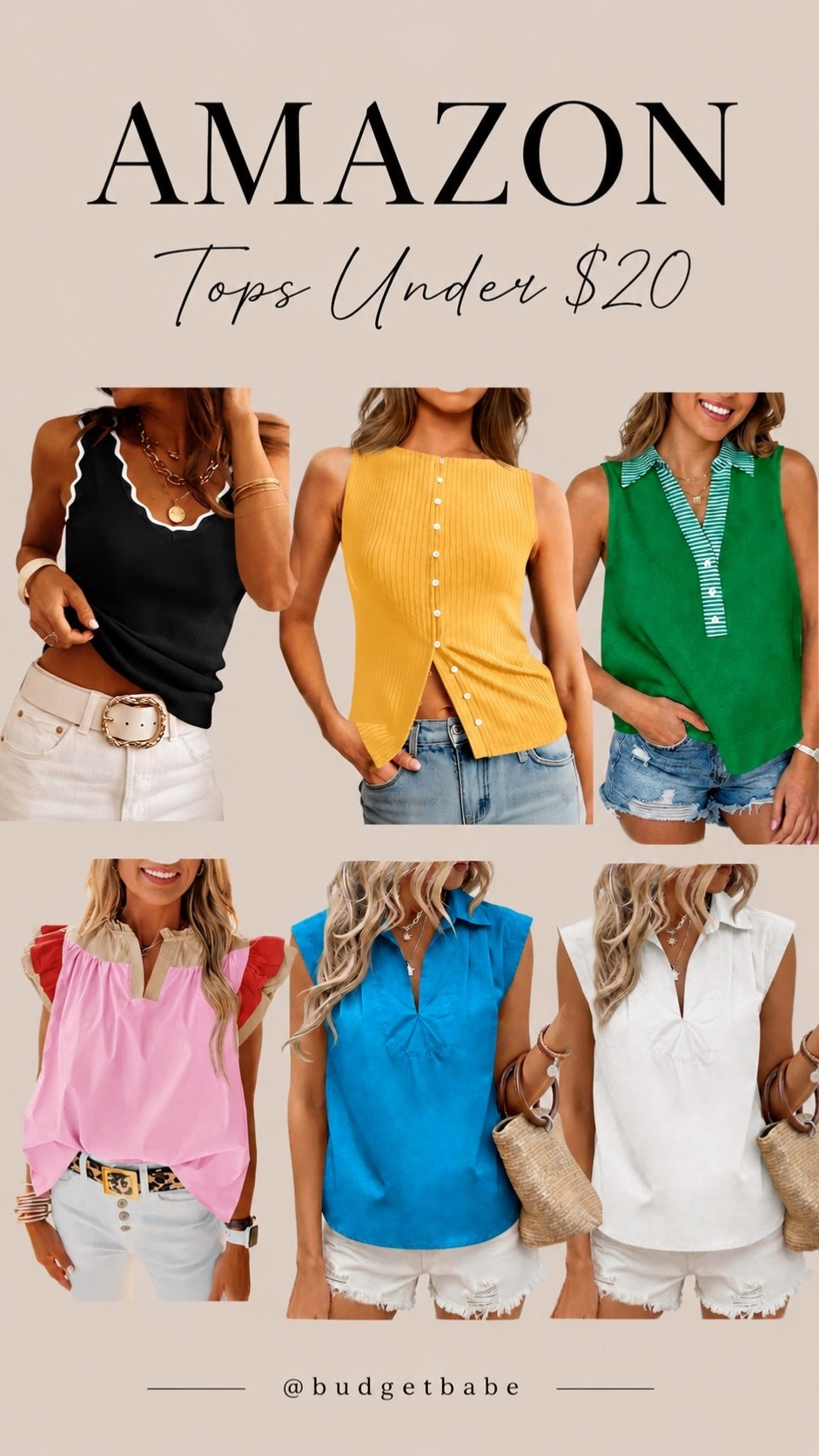 Amazon tops under $20! #amazonfinds