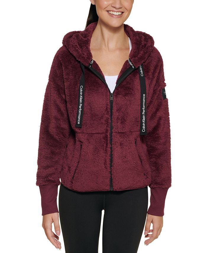 Calvin Klein Women's Dropped Shoulder Zip Front Jacket & Reviews - Jackets & Blazers - Women - Ma... | Macys (US)