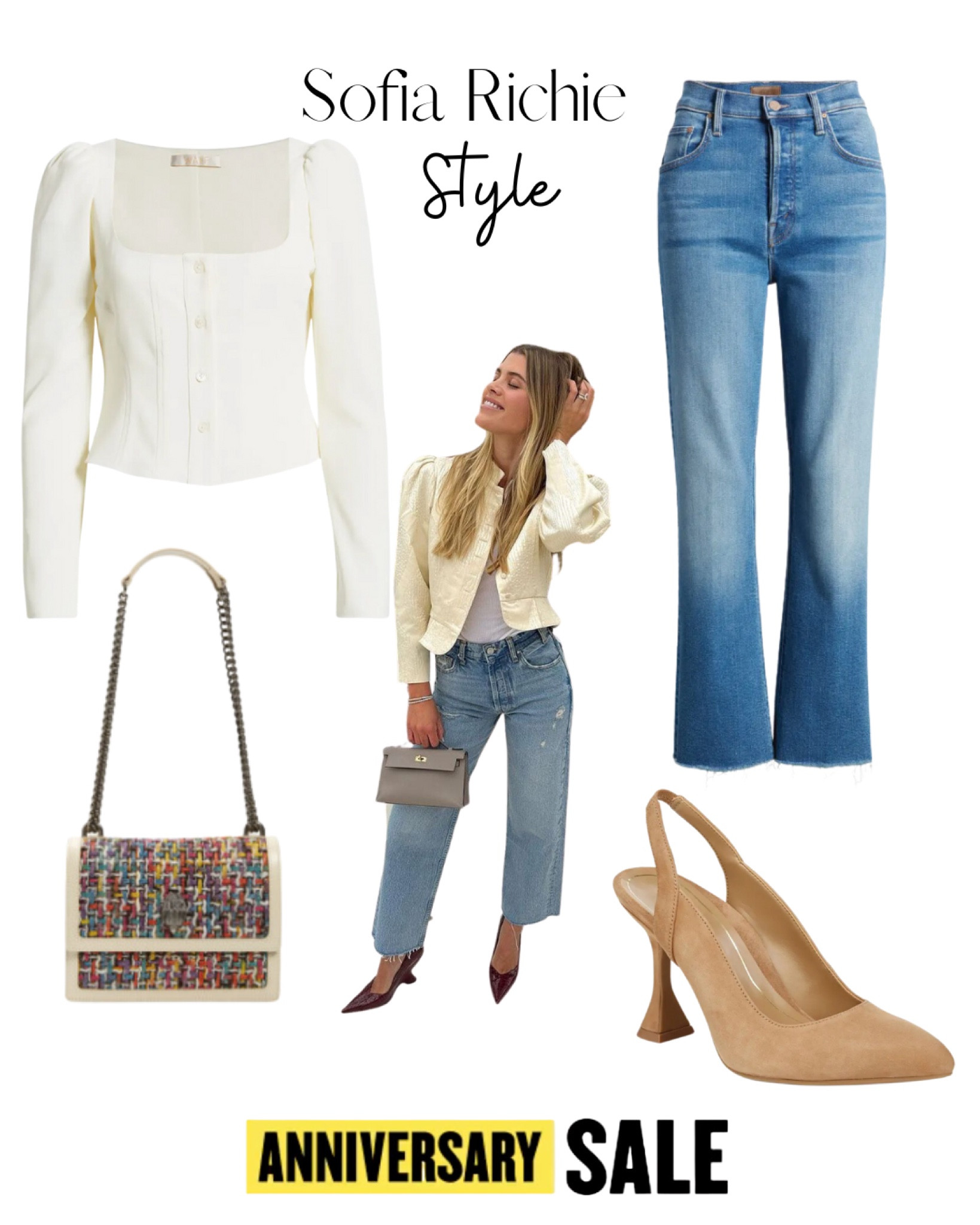 Nordstrom Anniversary Sale Sofia Richie Style Tweed Bag Boucle Bag Mother Denim Fall Fashion Neutral Heels

#LTKsalealert #LTKxNSale #LTKFind