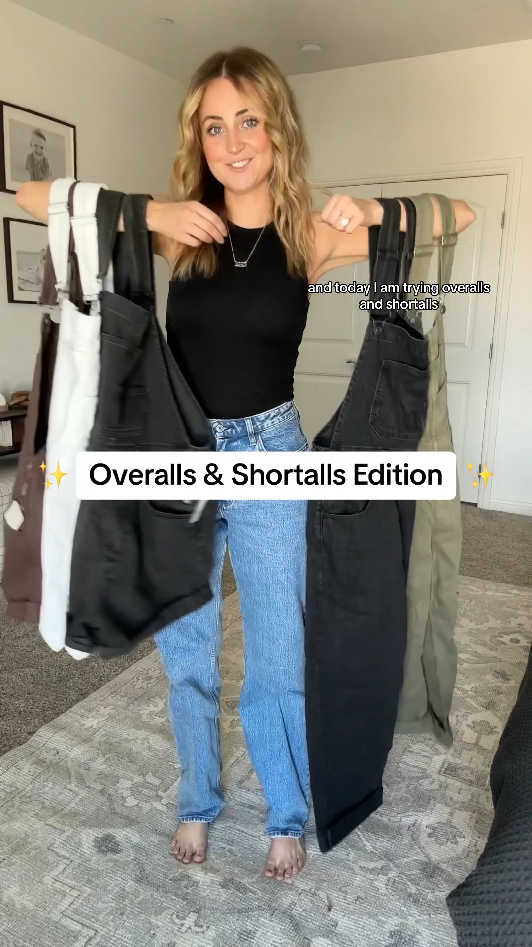 Full video on my IG and TikTok 
Free people overalls and shortalls 
Overalls: M
Jeans: 28 long
Top: M
Sweater/cardigan: target M last season

#LTKstyletip