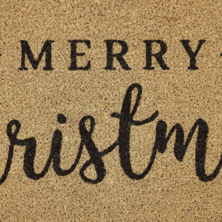 My Texas House Merry Christmas Natural Coir Holiday Outdoor Doormat, 18" x 30" - Walmart.com | Walmart (US)