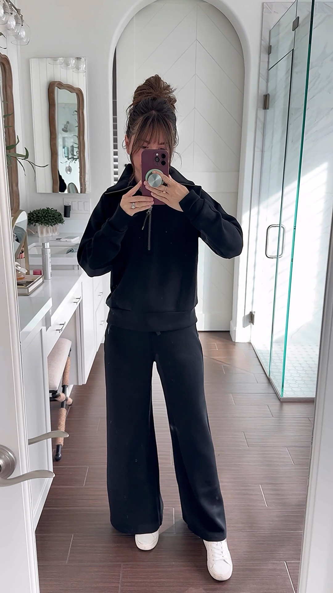 Spanx black Friday sale!! These are great options for petite and tall women as well! 

I’m wearing a xsp in set 
Faux leather leggings are small petite they do run tighter so I went up to small
Booty boosting leggings 7/8 length in 5ft2 wearing small regular 

#LTKCyberWeek #LTKWatchNow