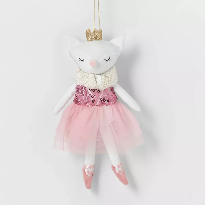 Ballerina Animal Christmas Tree Ornament Pink - Wondershop™ | Target