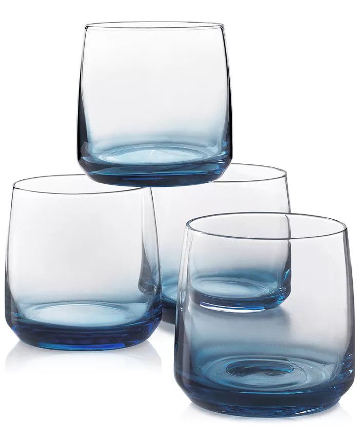 Blue Ombre Set of 4 Rocks Glasses, Created for Macy's | Macys (US)