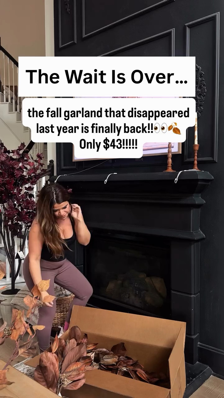 Comment Garland for links!!!🍂 The wait is over… one of my most requested fall finds is finally back in stock and only $43!!🤎

This garland completely disappeared last year, and so many of you messaged me asking if it would return. If you’re already dreaming about cozy fall decorating, warm neutrals, pumpkins, and all the autumn vibes, this is one to grab before it starts disappearing again.