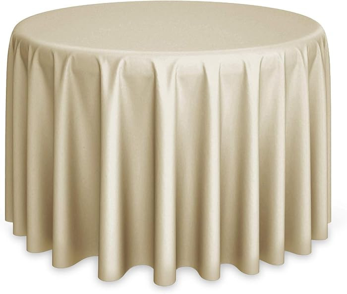 Lann's Linens - 132" Round Premium Tablecloth for Wedding/Banquet/Restaurant - Polyester Fabric T... | Amazon (US)