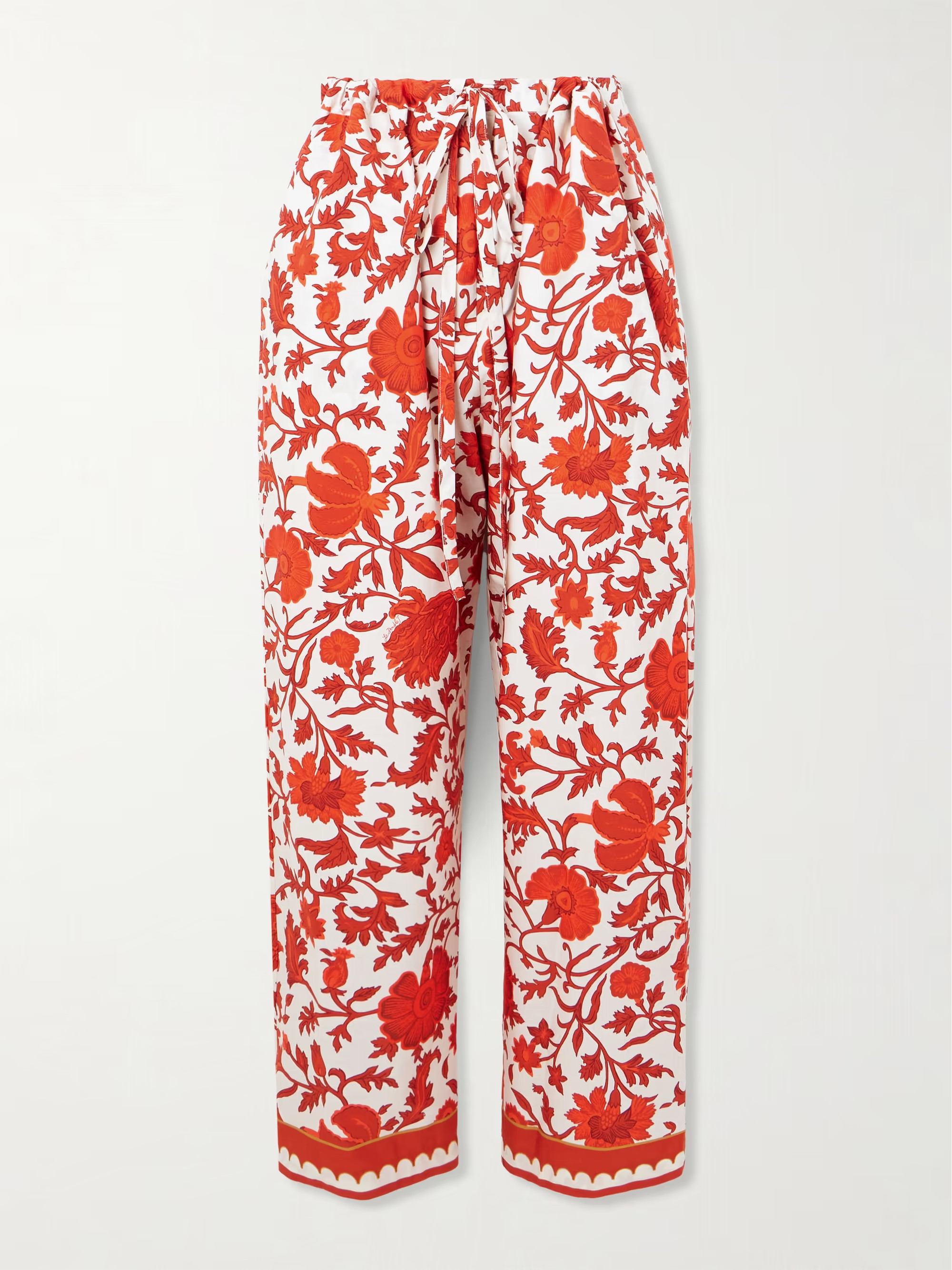 + Orlebar Brown floral-print cotton-poplin pants | NET-A-PORTER (US)
