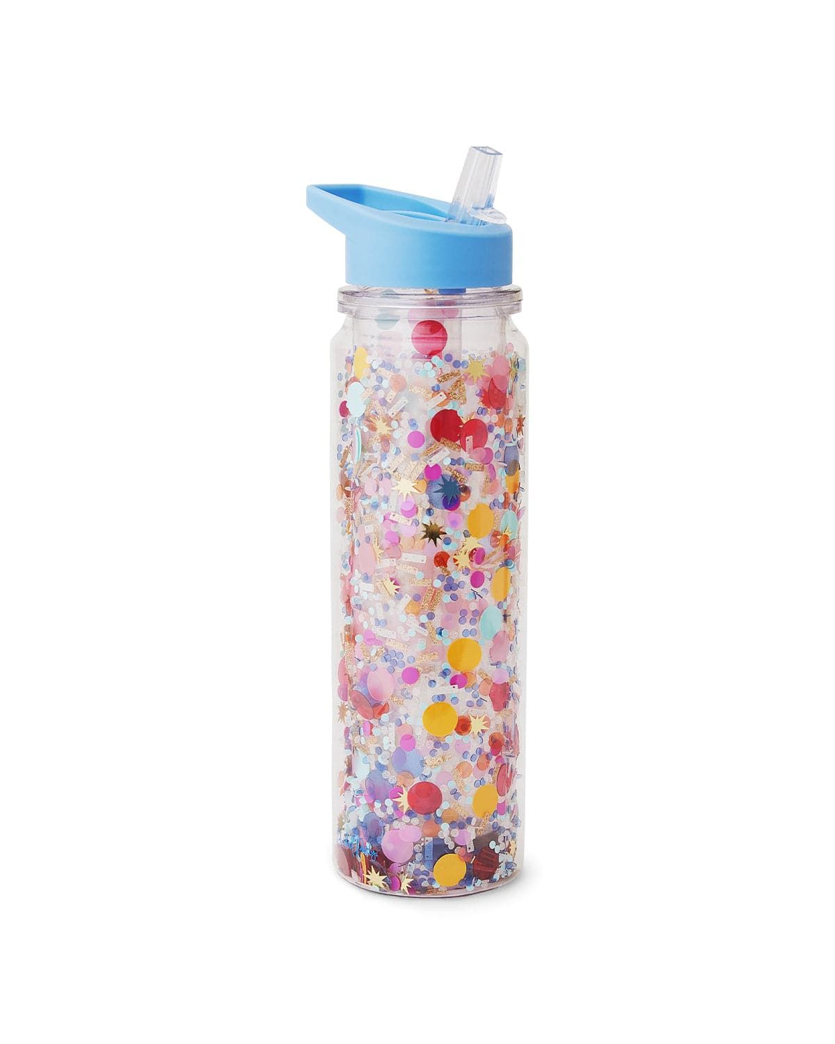 Celebrate Every Day Confetti Water Bottle with Straw | Packed Party