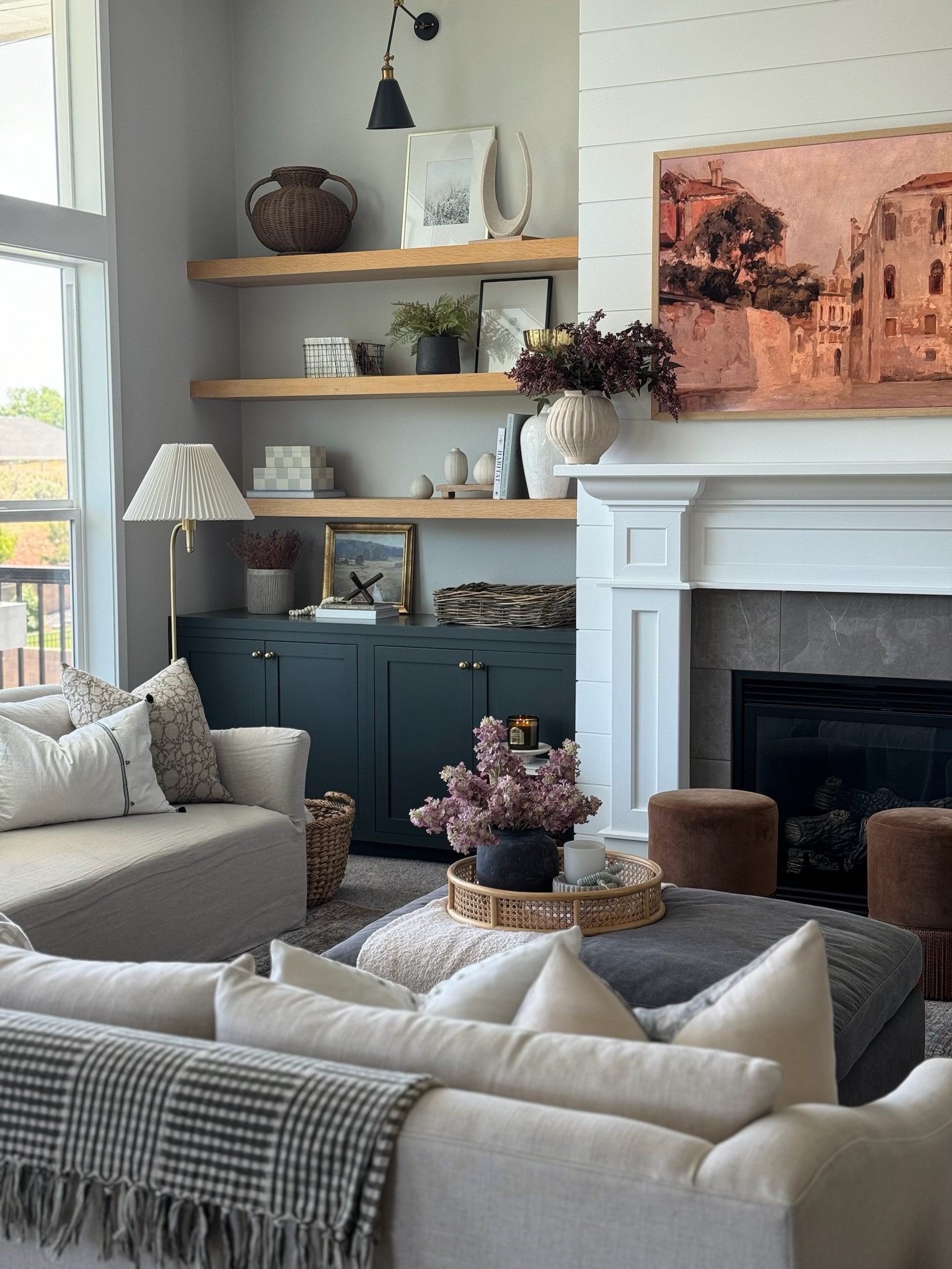 I add some new touches to our family room and I’m loving how they look! I love utilizing a combination of high-end and affordable finds when styling to create a beautiful balance. 

#LTKStyleTip #LTKHome