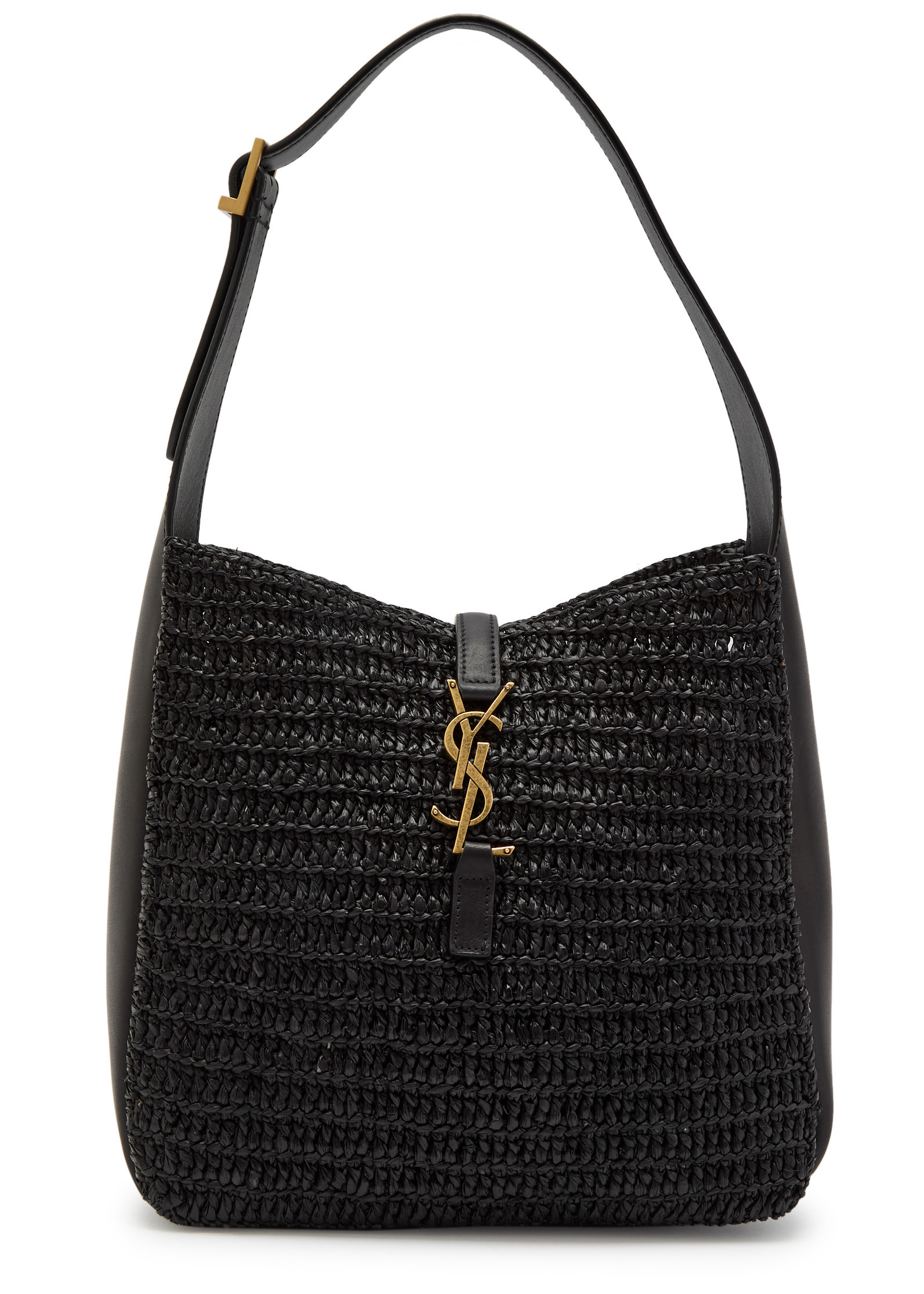 Le 5 \u00e0 7 small raffia bucket bag | Harvey Nichols