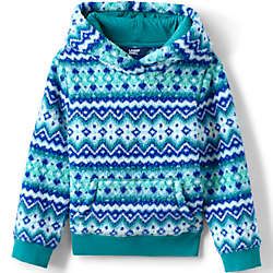 Kids Sherpa Fleece Pullover Hoodie Sweatshirt | Lands' End (US)