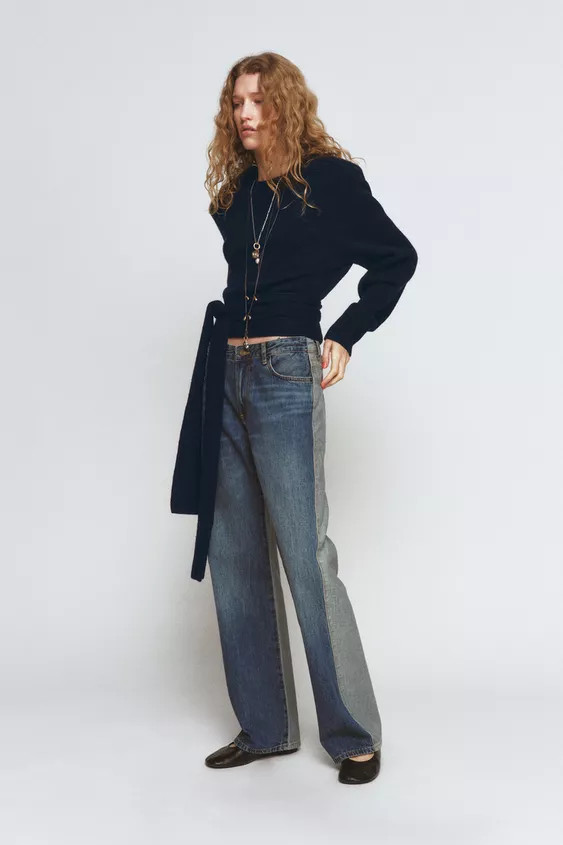 ZW COLLECTION MID-RISE STRAIGHT LEG JEANS | Zara US