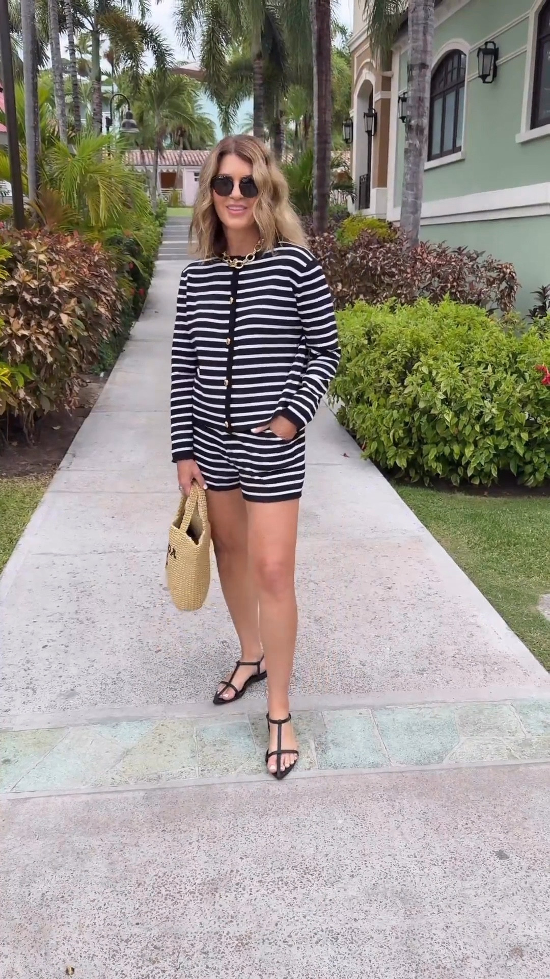 Also wore this striped 2 piece set sweater outfit wearing a medium

#LTKOver40 #LTKTravel