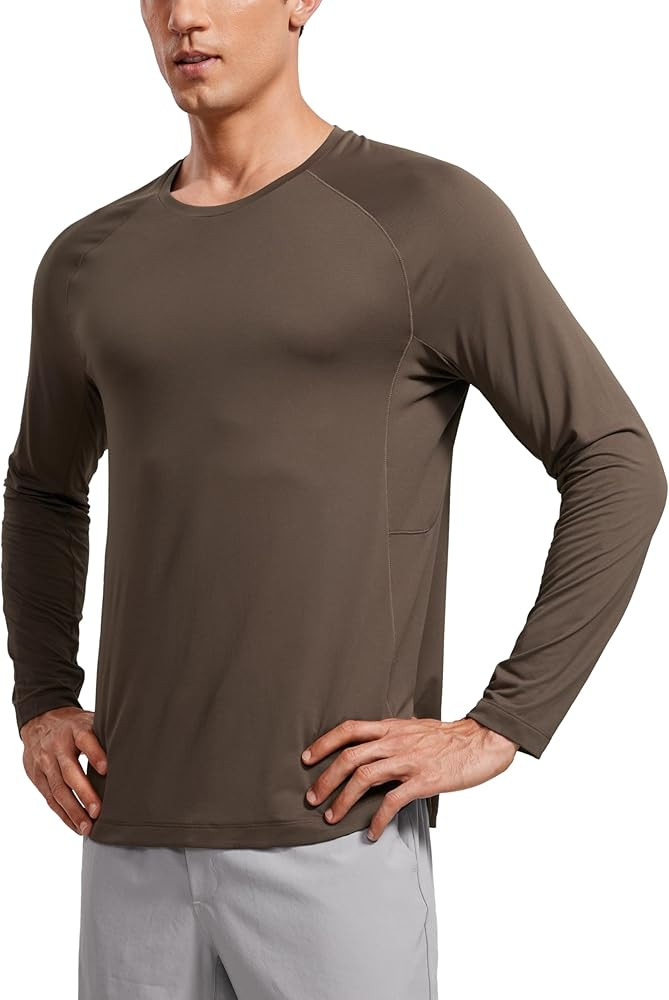 CRZ YOGA Lightweight Long Sleeve Shirts for Men Moisture Wicking Quick Dry Shirt Workout Running ... | Amazon (US)