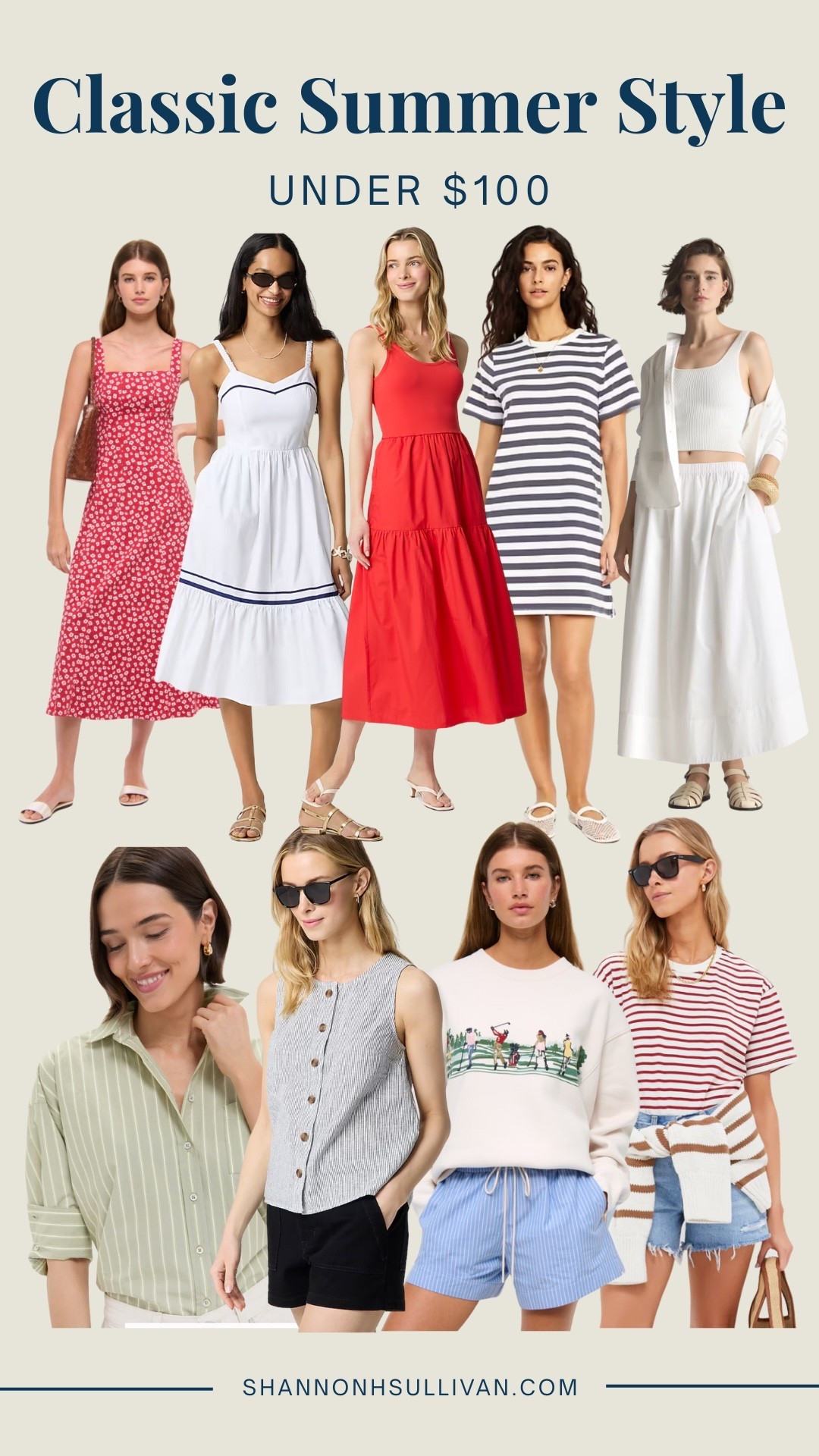 Classic summer style finds for less than $100 #tuckernuck #jcrew #abercrombie 

#LTKFindsUnder100 #LTKSummerEdit #LTKPetite
